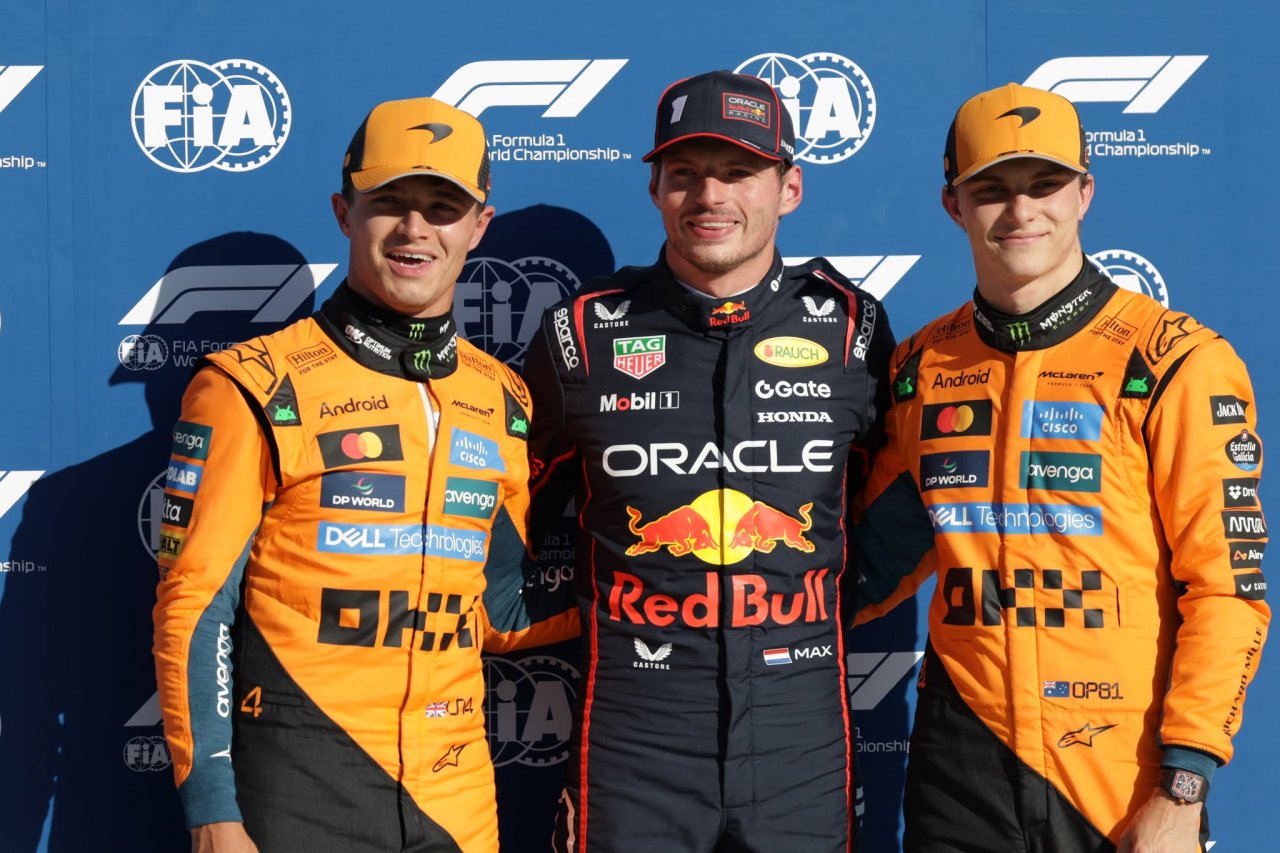 Verstappen preprečil McLarnovo veselico Verstappen preprečil McLarnovo veselico
