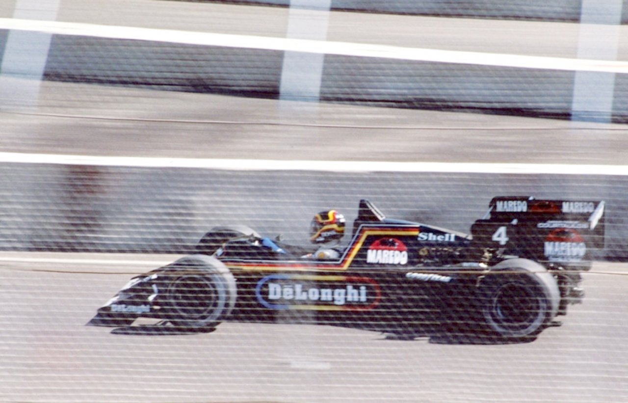 Bellof na dirki v Detroitu 1984, kjer je potem vse prišlo na dan s hudimi posledicami za Tyrell.